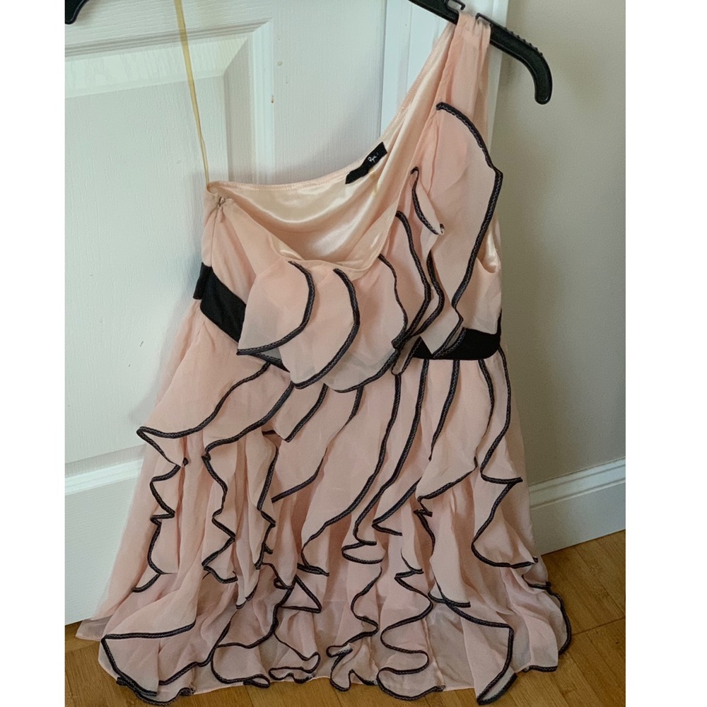 Boutique Blush Ruffled Dress